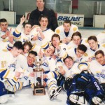 Noll's hockey legacy will return the winter of 2014. Pictured here is the 1999 state runner-up team with Coach Rich Sobilo, who will return as coach next season.