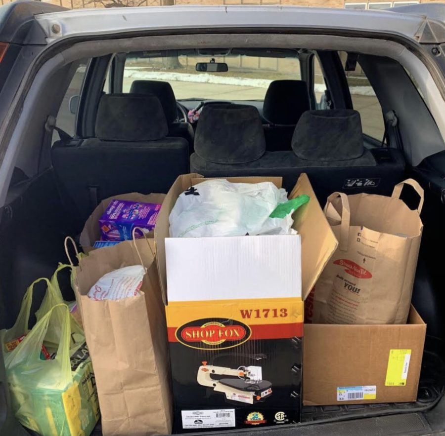 A trunk full of Donations. 
The Women’s empowerment club receives donations for the Sojourner Truth House in Gary. The donations were gathered and donated in February of 2020. “BIG thank you to everyone who came out to support and brought donations!” The Club’s caption reads.

(Bni_women_empowerment/2020) 
