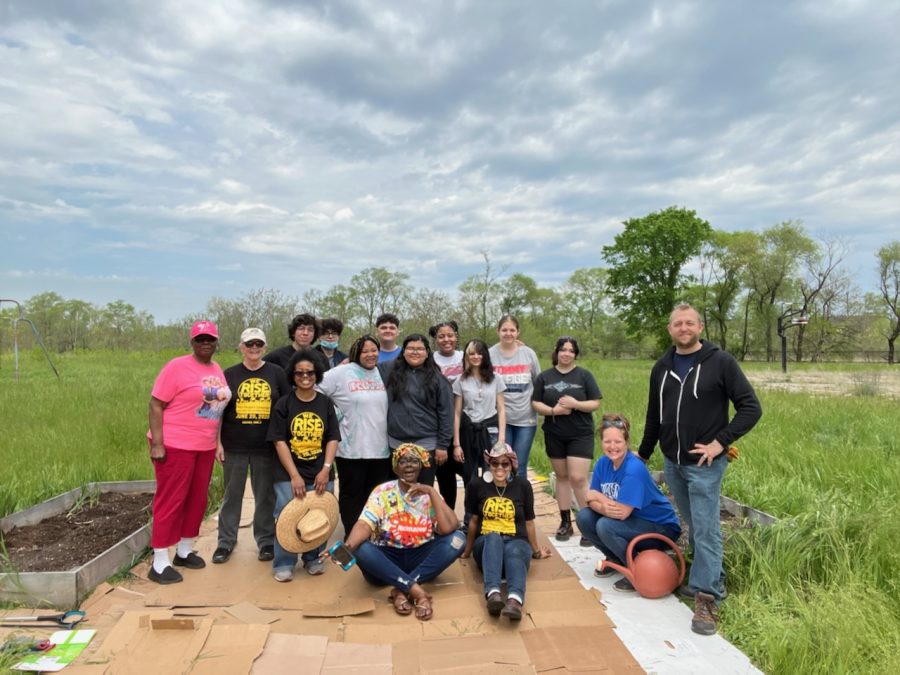 Mr. Ed Watrobka, English teacher, hosted a park cleanup for Bishop Noll alumni on May 14 at Nichols Park in Gary, IN.