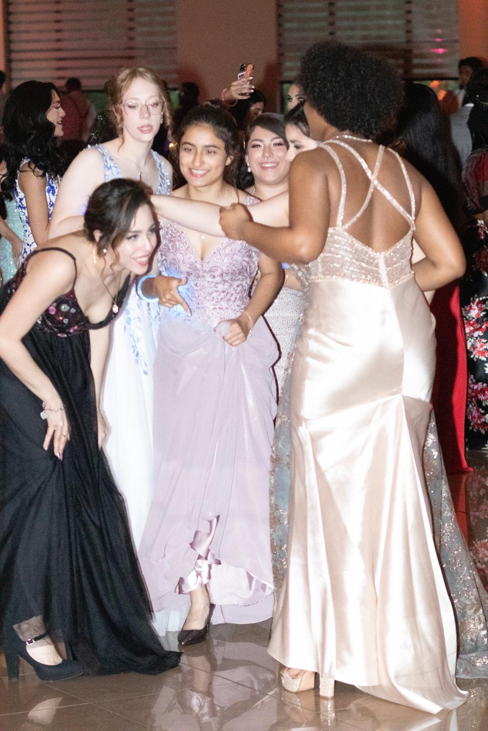 Starting from the Left- Iris Romero, Kiera Quinlan, Marissa Casares and Ayanna Wash at last year’s prom. 
